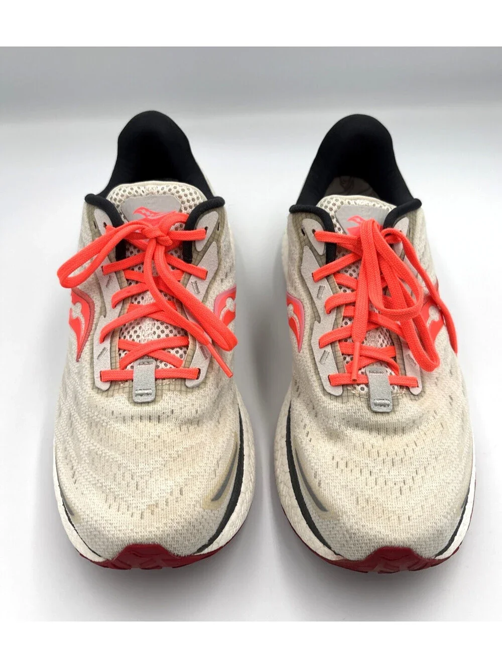 Saucony Triumph 19 Gray Coral Running Shoes Women's 9 S10678-90